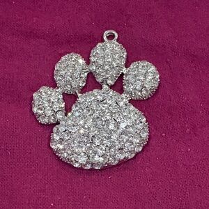 Sparkling Paw Print Pendant